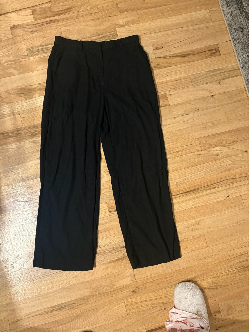 Abercrombie & Fitch Black Linen Trousers